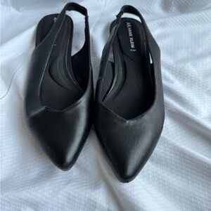 Anne Klein Black Slingback Flats